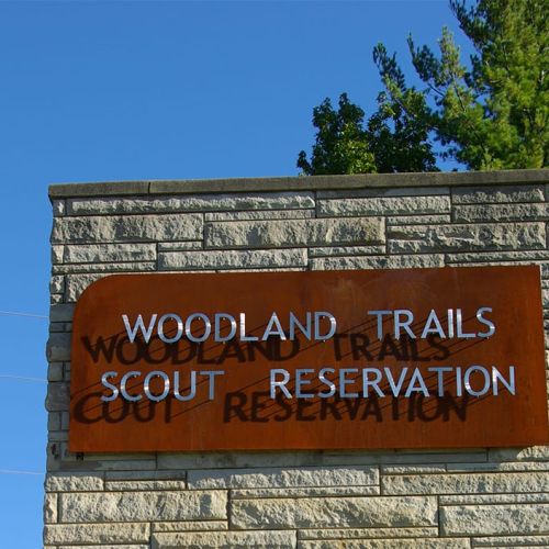 scenic_solutions-entrance_sign_for_boy_scout_camp-2 Woodland Trails Scout Reservation - Entrance Sign
