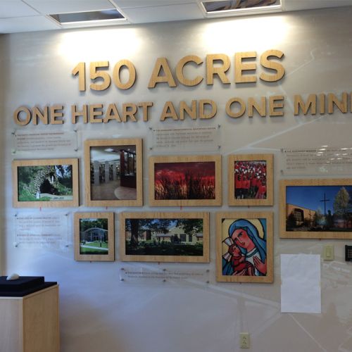 marianist-center-hallway-display-3 Marianist Center - 150 Acres One Heart And One Mind