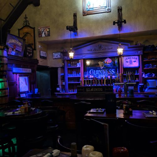 dublin-1 The Dublin Pub - Blue Lighting Behind Bar
