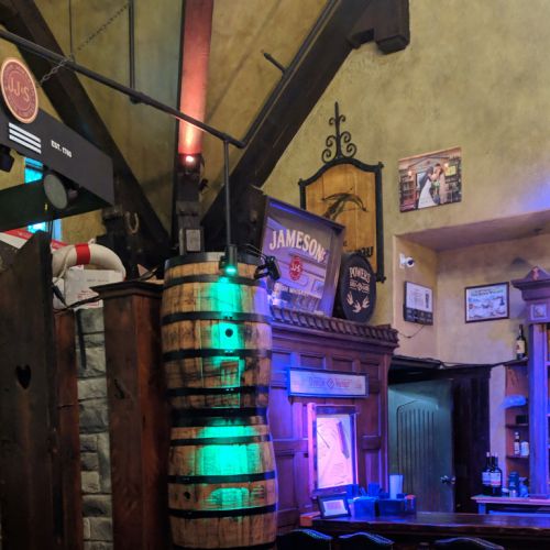dublin-2 The Dublin Pub - Green Lighting on Barrels