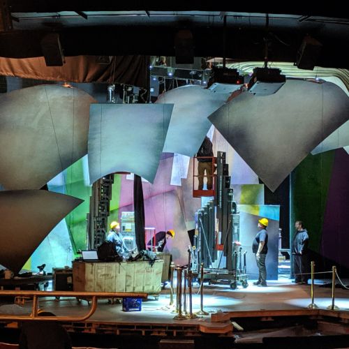 14-(1) Drury Lane Theatre, Mary Poppins - Building Set On Stage