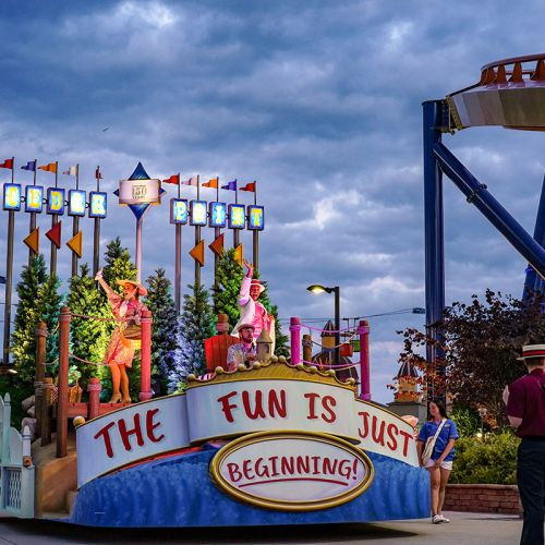 Cedar Point parade float - the fun is just beginning