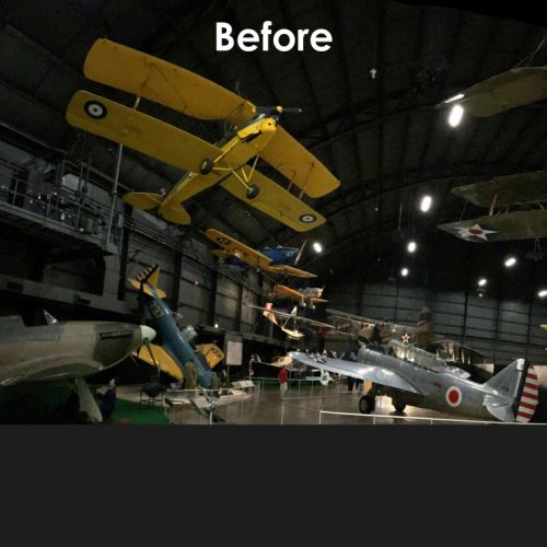 USAF_Museum_Lighting_Upgrade-2-Before_upgrade Before Lighting Upgrade
