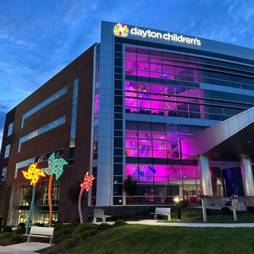 DaytonChildrensExteriorPurple DaytonChildrensExteriorPurple