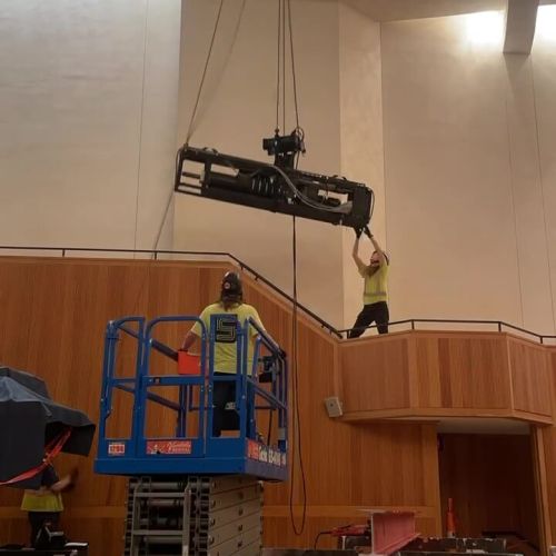 comstock-hall-motorized-stage-hoist-rigging-installation comstock-hall-motorized-stage-hoist-rigging-installation
