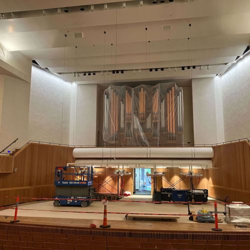 comstock-hall-stage-acoustic-system-installation comstock-hall-stage-acoustic-system-installation