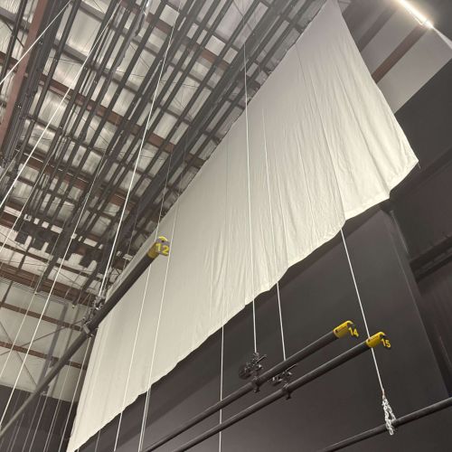 shelbyville-venue-white-stage-cyclorama-installation shelbyville-venue-white-stage-cyclorama-installation