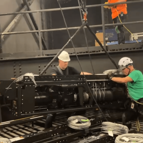 union-theater-motorized-hoist-installation-team union-theater-motorized-hoist-installation-team