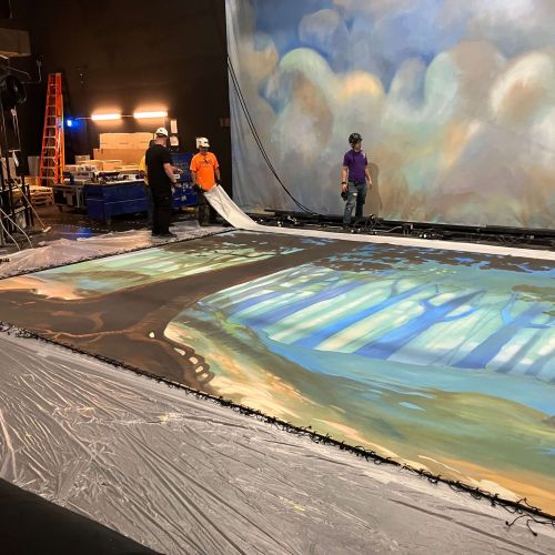 union-theater-painted-stage-backdrop-preparation union-theater-painted-stage-backdrop-preparation